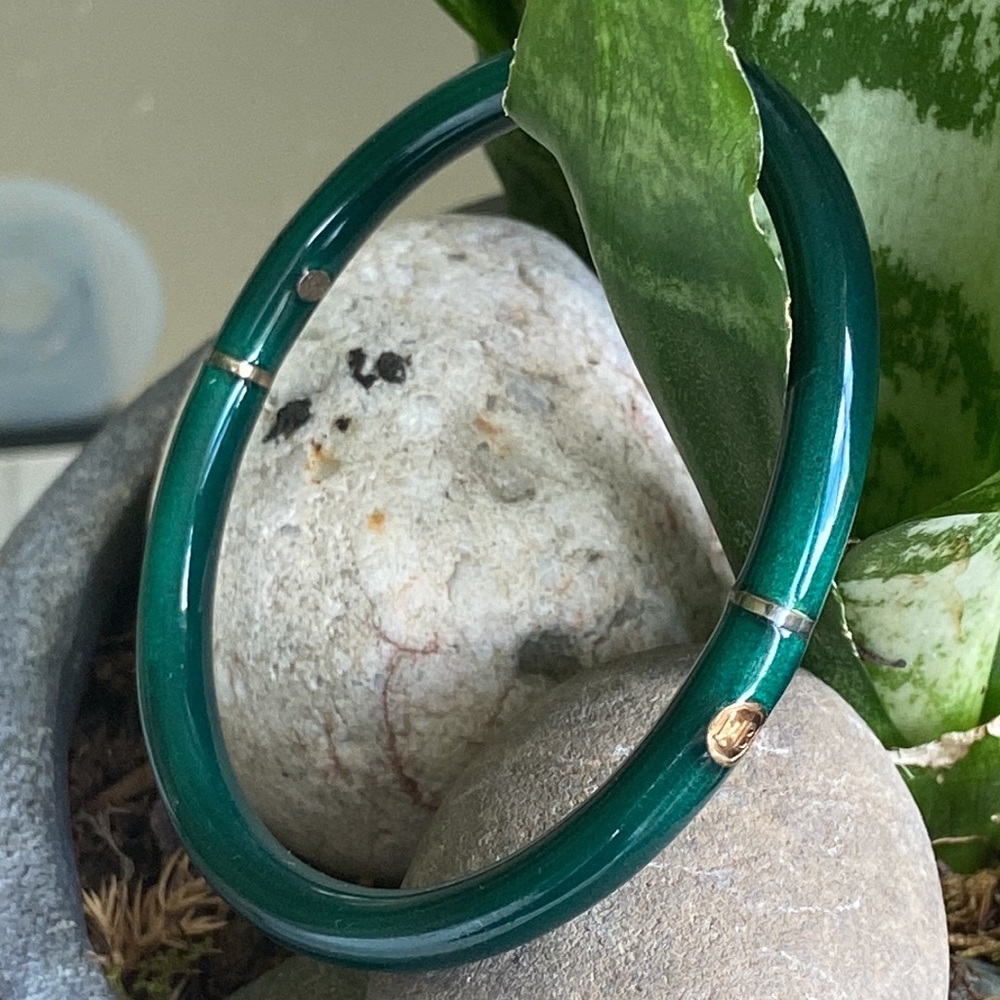 La nouvelle Bague 18 karat and enamel bracelet
